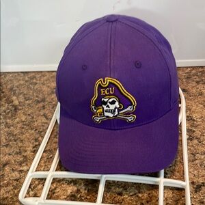 Purple ECU Pirate Logo Cap